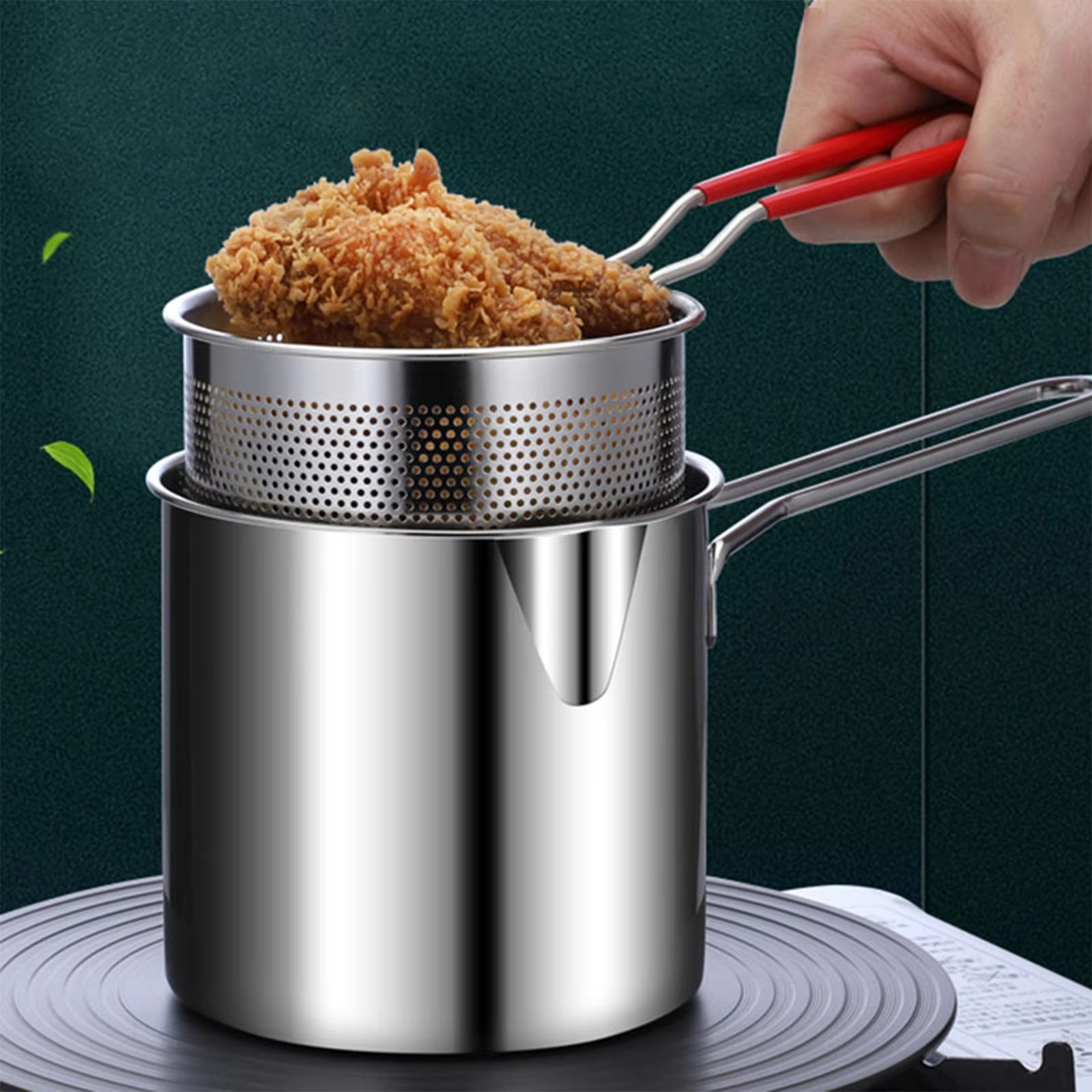 Stainless Steel Deep Fryer Pot [ FREE SHIPPING ]