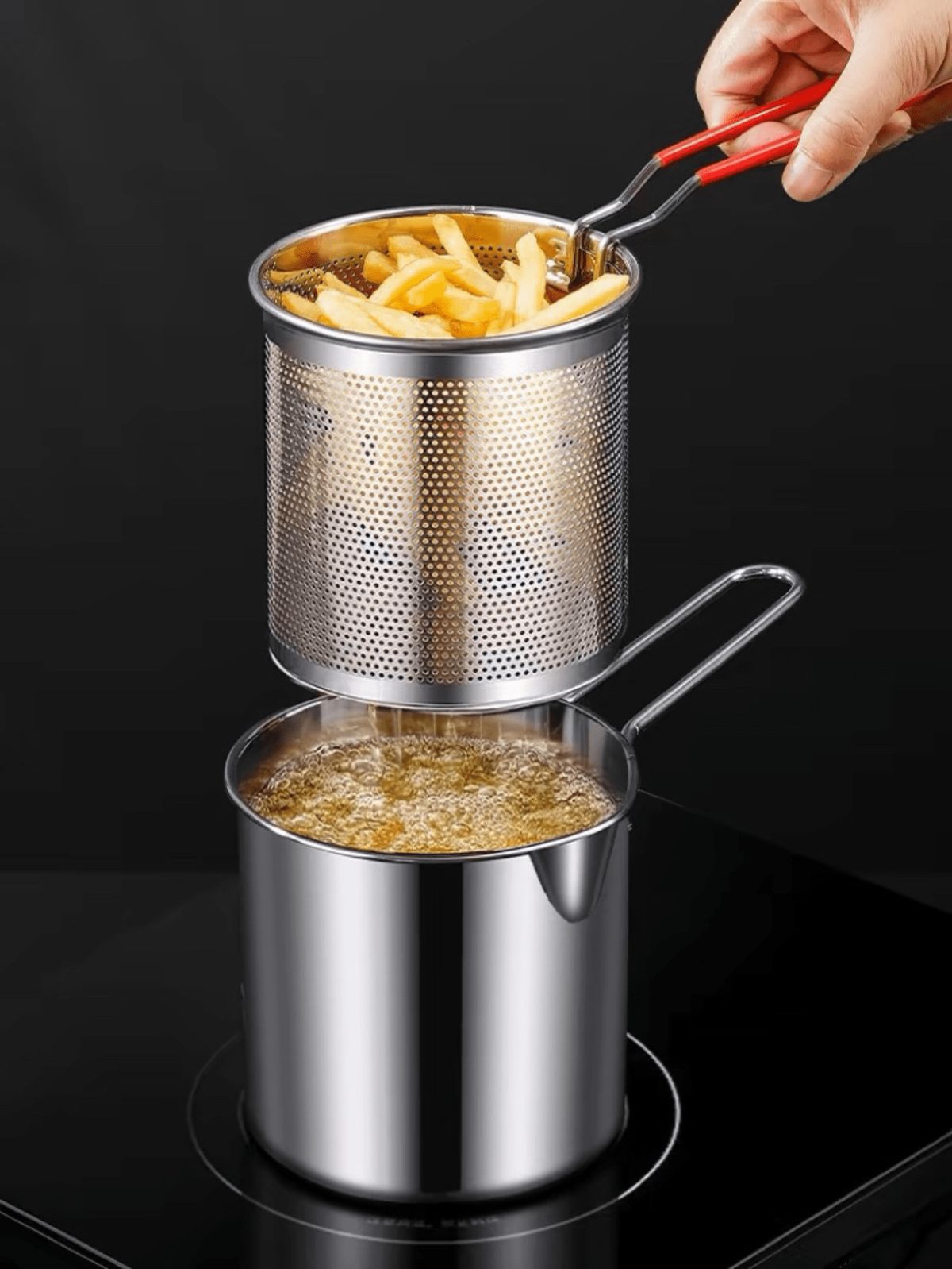 Stainless Steel Deep Fryer Pot [ FREE SHIPPING ]